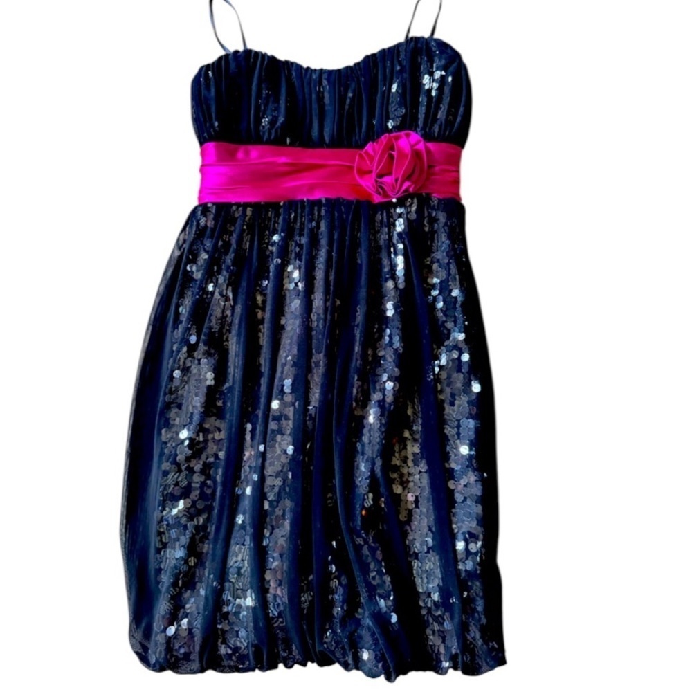 Jody Christopher girls strapless sequin dress excellent condition size 3 - Picture 11 of 11